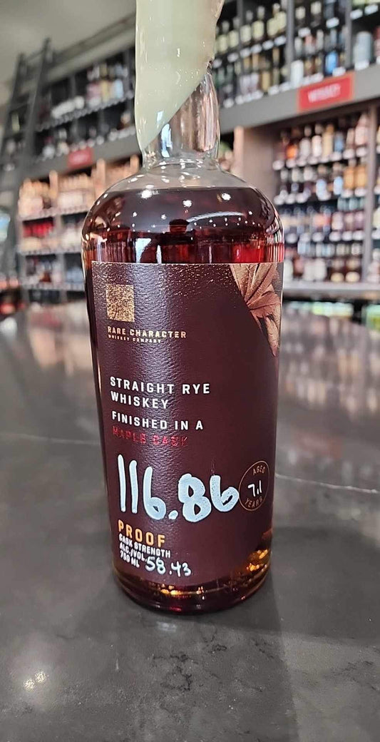 The Elites: Rare Character Single Barrel: Straight Rye Whiskey finished in Maple Casks